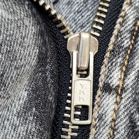 Vintage 80s Biker Denim Jacket Womens M/L 23x25 Sherpa-Lined - Picture 16 of 16